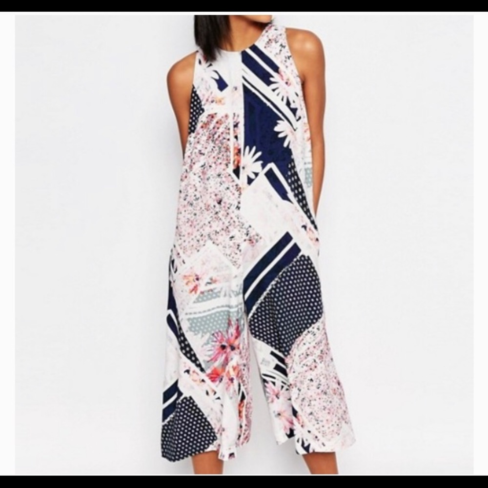 French Connection floral jumpsuit